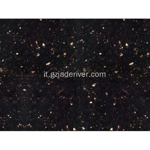 Piano tavolo in pietra di granito nero Galaxy lucido